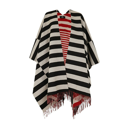 Etro - Capes och Ponchos - Svart - Dam - Storlek: ONE Size