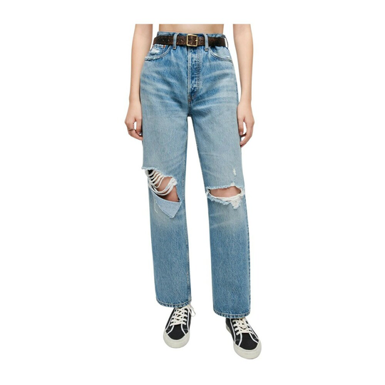 Re/Done - Boyfriend Jeans - Blå - Dam - Storlek: W26,W25,W27,W28,W29