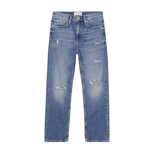 Calvin Klein Jeans - Straight - Blå - Dam - Storlek: W27,W25,W24,W29