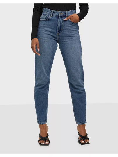 NLY Trend High Waist Vintage Denim Straight jeans Blue Jeans