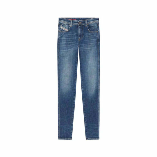 Diesel - Skinny Jeans - Blå - Dam - Storlek: W26,W25