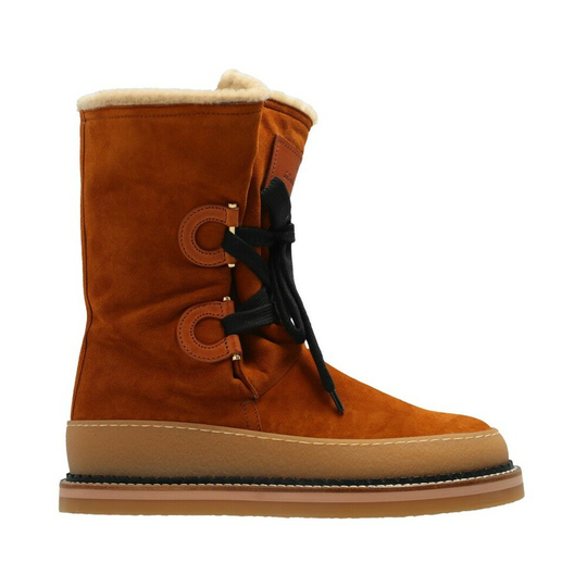 Salvatore Ferragamo - Boots - Brun - Dam - Storlek: 38 1/2 Eu,37 1/2 Eu,39 Eu,36 Eu,40 Eu,38 Eu,41 Eu,39 1/2 EU