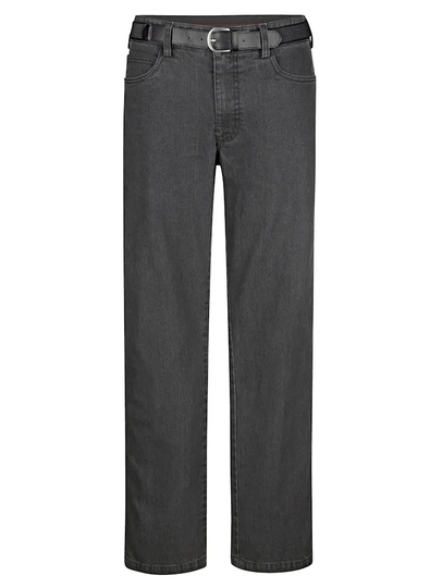Jeans med matchande skärp Roger Kent Grå