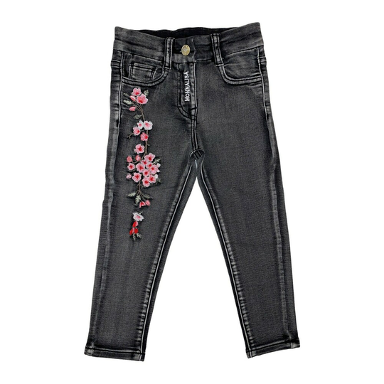 Monnalisa - Jeans - Svart - Flicka - Storlek: 104 Cm,116 CM