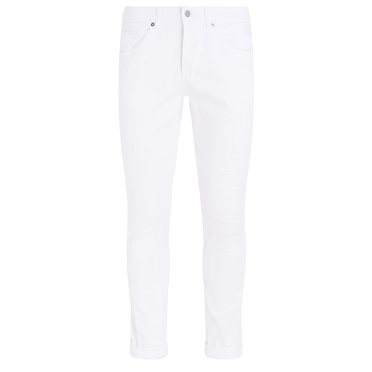 Dondup - Skinny Jeans - Vit - Herr - Storlek: W35