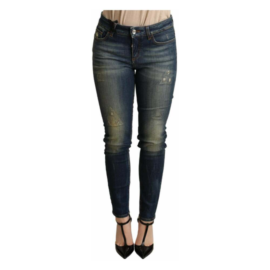 Dolce & Gabbana - Skinny Jeans - Blå - Dam - Storlek: Xs,2Xs