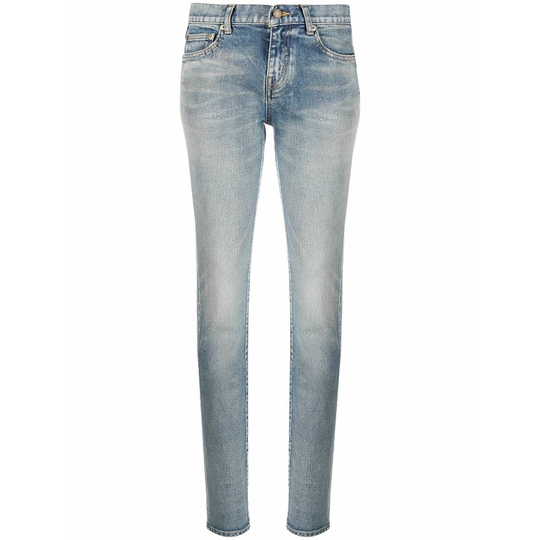 Saint Laurent - Skinny Jeans - Blå - Dam - Storlek: W28,W30