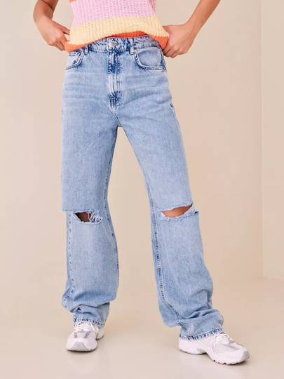 Gina Tricot Baggy jeans High waisted jeans Denim