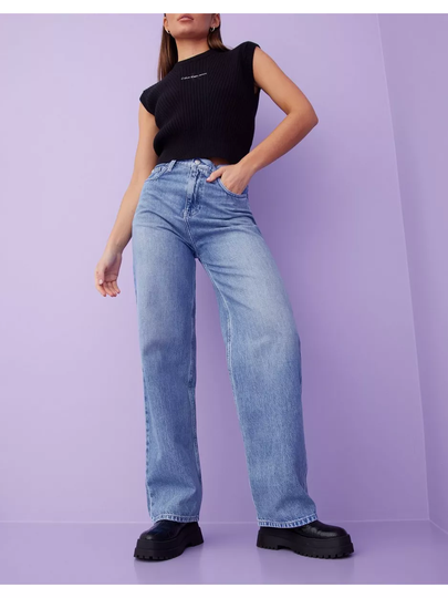 Calvin Klein Jeans High Rise Relaxed Wide leg jeans Blue
