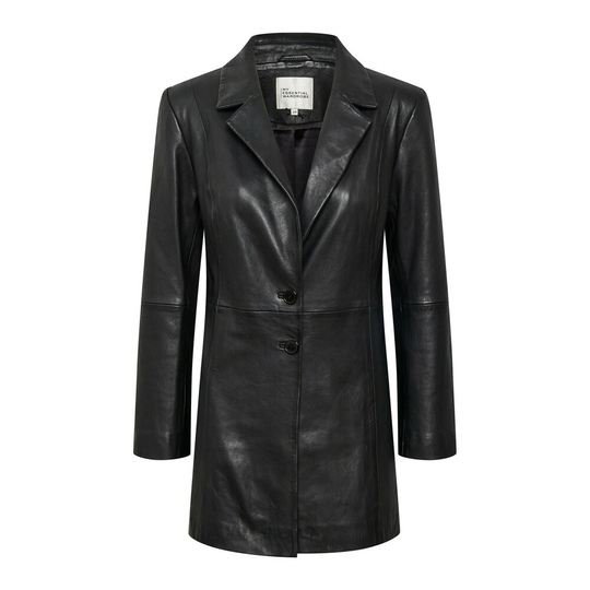 My Essential Wardrobe - Läderjackor - Svart - Dam - Storlek: 2Xl,Xl,L,M,S