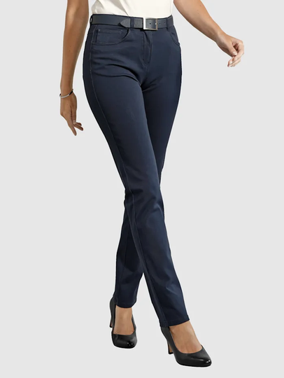 Jeans - Lisa Slim med mycket stretch Paola Marinblå