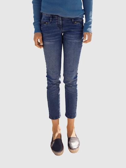 Jeans med dragkedjedetalj Dress In Dark blue