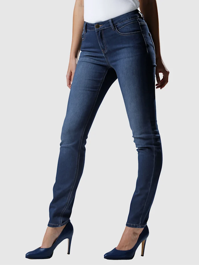 Jeans med lätt tvättning AMY VERMONT Dark blue