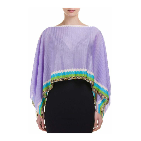 Missoni - Capes och Ponchos - Lila - Dam - Storlek: ONE Size