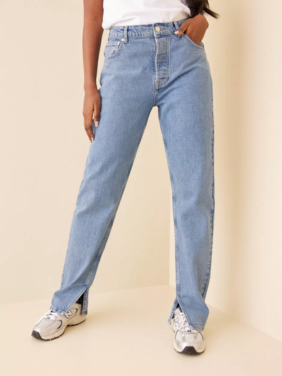 Nicki Studios - High waisted jeans - Light - High Rise Straight Leg Jeans - Jeans