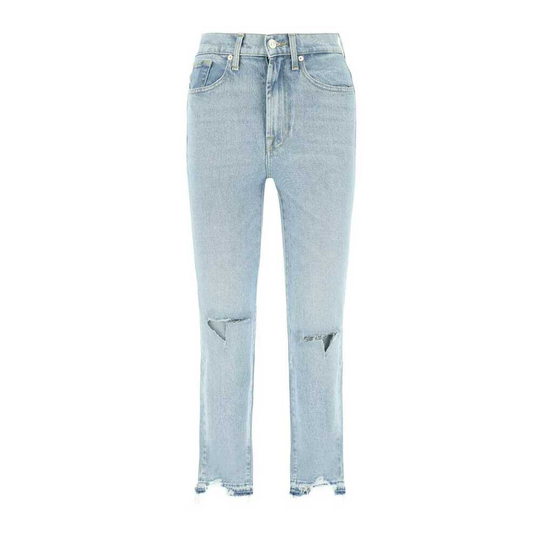 7 For All Mankind - Skinny Jeans - Blå - Dam - Storlek: W31,W27,W29,W30