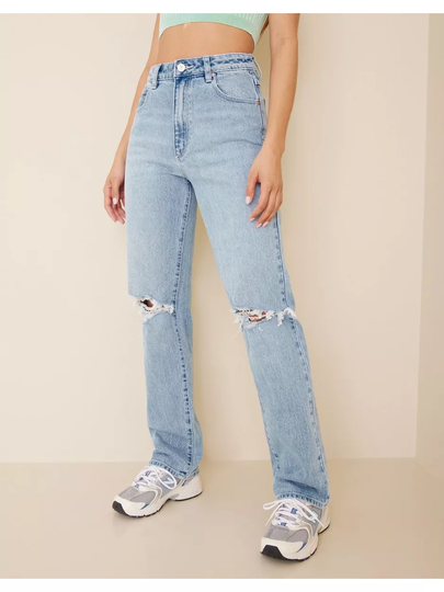 Abrand Jeans A '94 High Straight Gina Rip Straight jeans Denim