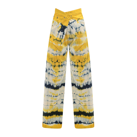 Darkpark - Boyfriend Jeans - Gul - Dam - Storlek: W24,W27,W25,W26