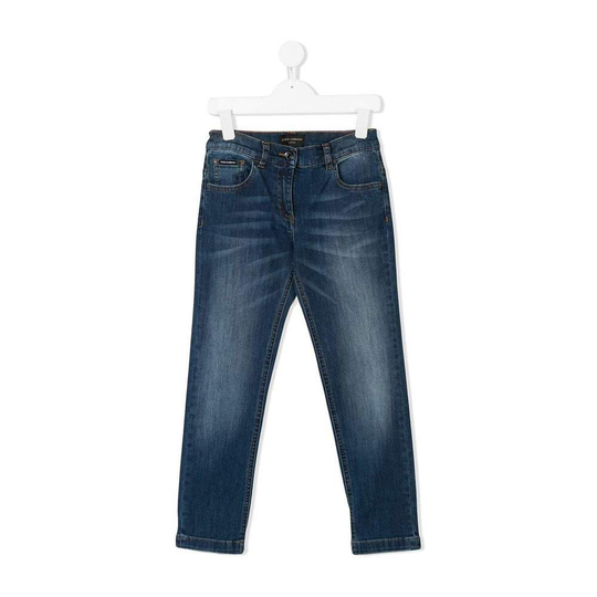 Dolce & Gabbana - Jeans - Blå - Unisex - Storlek: 140 CM