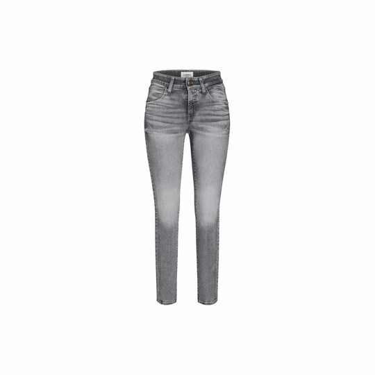 Cambio - Skinny Jeans - Grå - Dam - Storlek: XS