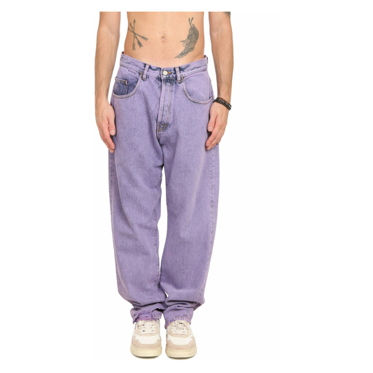 Aries - Baggy Jeans - Lila - Herr - Storlek: W34,W30