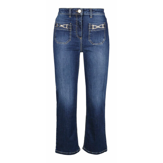 Elisabetta Franchi - Flare Jeans - Blå - Dam - Storlek: W30
