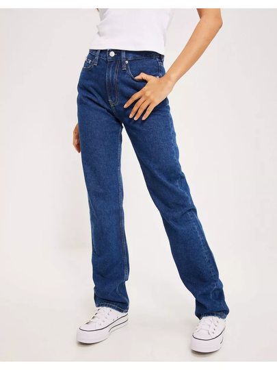 Calvin Klein Jeans High Rise Straight High waisted jeans Denim