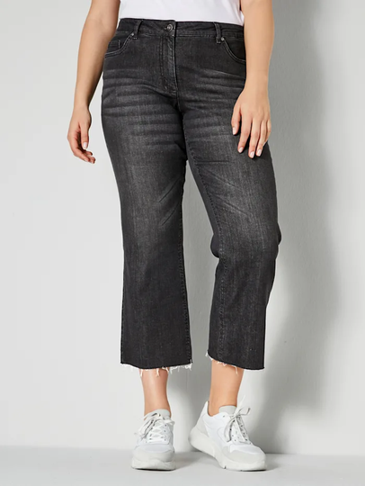 Jeans - fransiga nedtill Dollywood Black stone
