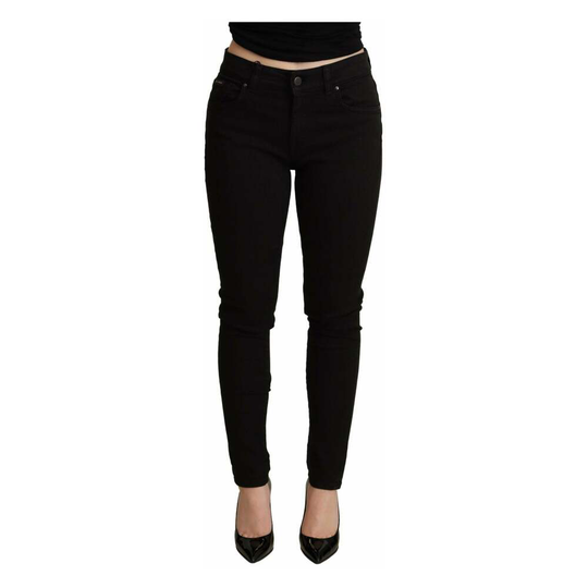 Dolce & Gabbana - Skinny Jeans - Svart - Dam - Storlek: XS