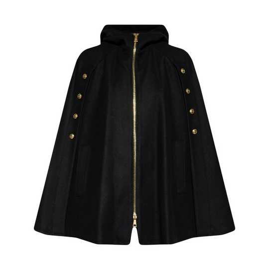 Versace Jeans Couture - Capes och Ponchos - Svart - Dam - Storlek: S,Xs