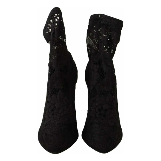 Dolce & Gabbana - Boots - Svart - Dam - Storlek: 37 Eu,36 EU