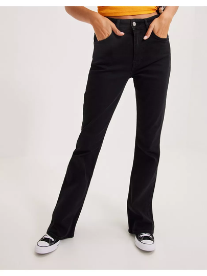 Gina Tricot Full length flare jeans Flare jeans Black