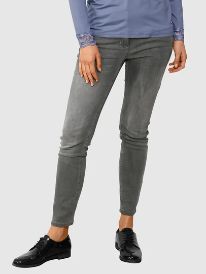 Jeans med snygg söm fram Laura Kent Dark grey