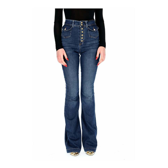 Versace Jeans Couture - Flare Jeans - Blå - Dam - Storlek: W28