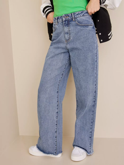 Object Collectors Item - Wide leg jeans - Light Blue Denim - Objsavannah Hw Wide Legged Jeans - Jeans