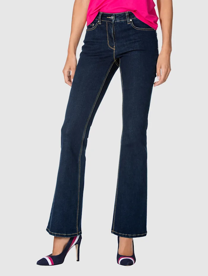 Jeans med vida byxben AMY VERMONT Mörkblå