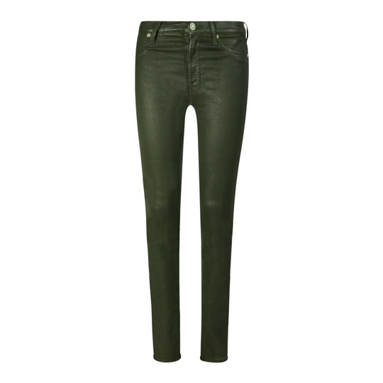 7 For All Mankind - Skinny Jeans - Grön - Dam - Storlek: W26