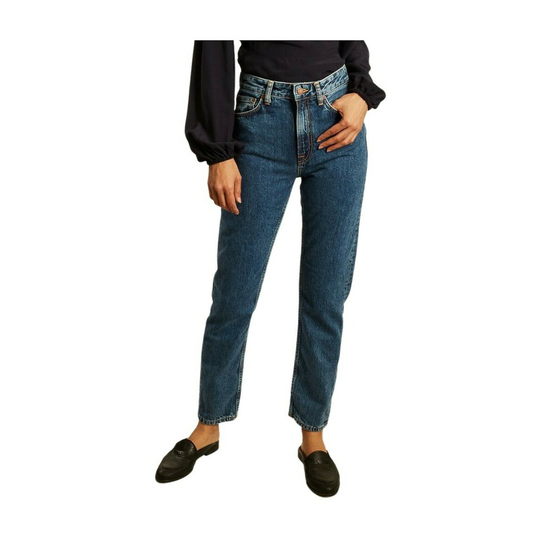 Nudie Jeans - Straight - Blå - Dam - Storlek: W30,W26,W29,W27,W25,W24,W28,W31