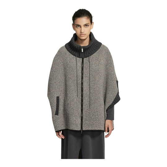 Fabiana Filippi - Capes och Ponchos - Grå - Dam - Storlek: L