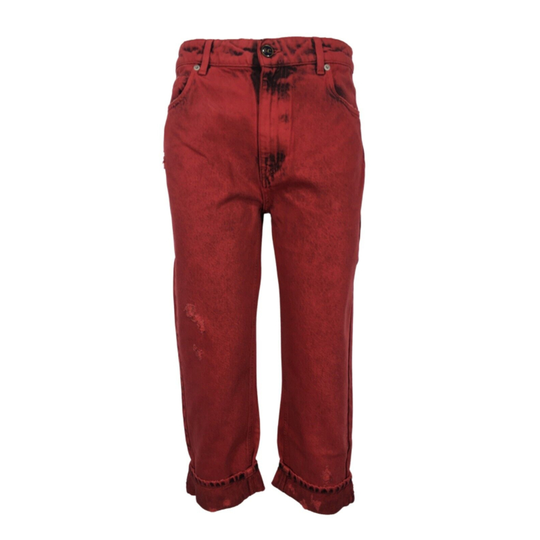 Semicouture - Jeans - Röd - Dam - Storlek: W28,W26,W30,W27