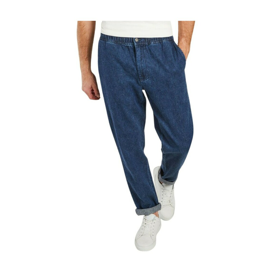 Thinking MU - Baggy Jeans - Blå - Herr - Storlek: M