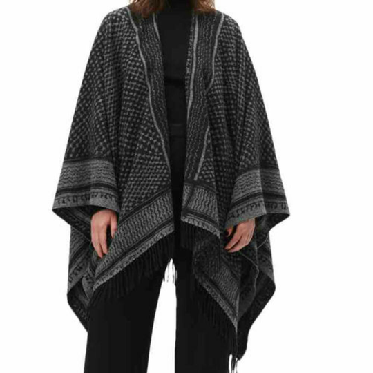 Lala Berlin - Capes och Ponchos - Grå - Dam - Storlek: ONE Size