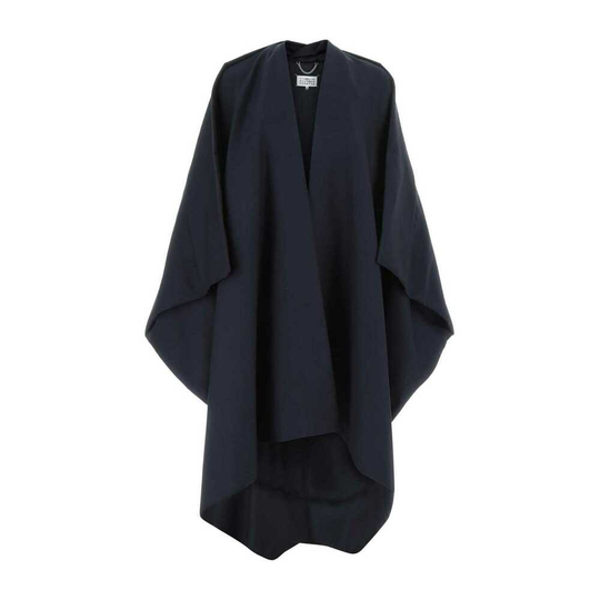 Maison Margiela - Capes och Ponchos - Blå - Dam - Storlek: S,Xs