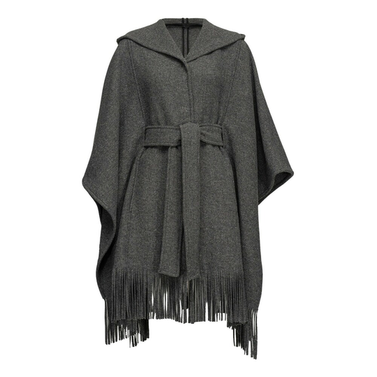 Pinko - Capes och Ponchos - Grå - Dam - Storlek: M,Xs