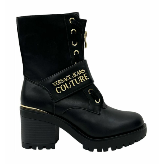 Versace Jeans Couture - Boots - Svart - Dam - Storlek: 40 Eu,38 Eu,37 Eu,41 Eu,36 Eu,39 EU
