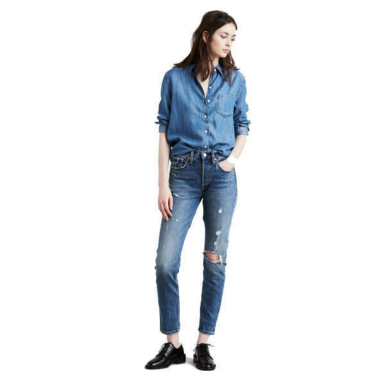 Levi's - Skinny Jeans - Blå - Dam - Storlek: W26