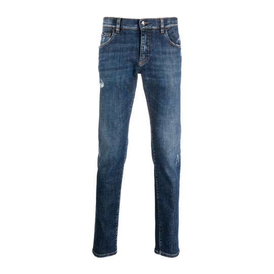 Dolce & Gabbana - Jeans - Blå - Herr - Storlek: 2Xl,L