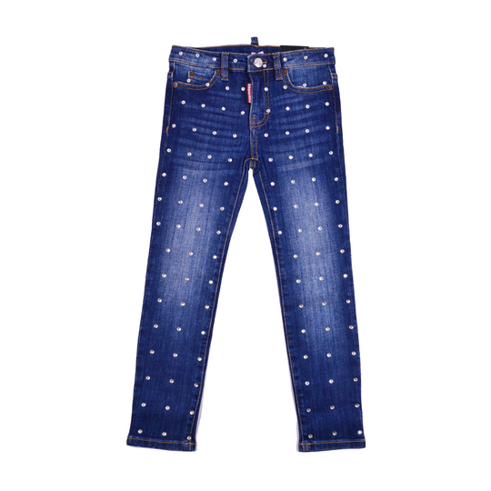 Dsquared2 - Jeans - Blå - Unisex - Storlek: 116 Cm,176 Cm,140 Cm,104 Cm,128 CM
