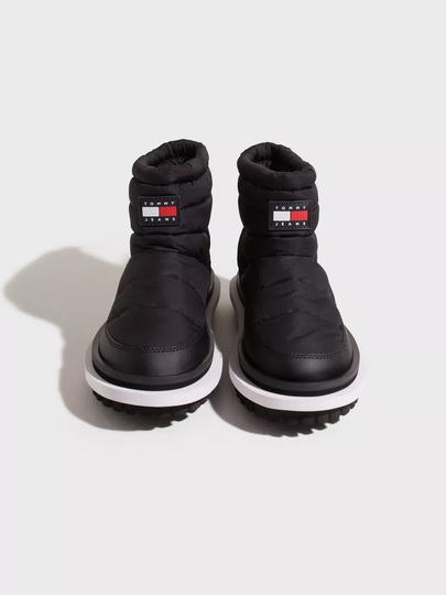 Tommy Jeans - Boots utan klack - Black - Padded Tommy Jeans Wmns Boot - Boots & Kängor