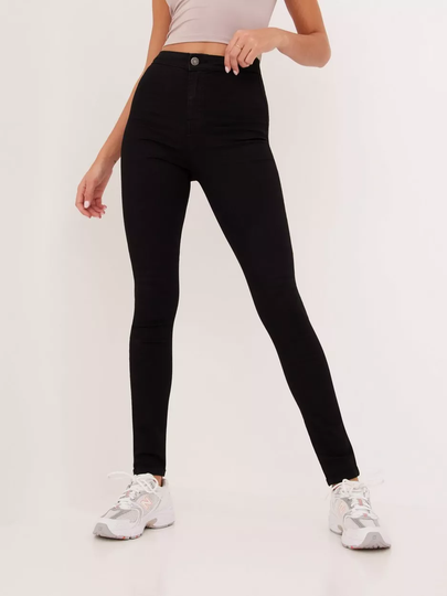 Noisy May - Skinny jeans - Svart - Nmella Super Hw Jeans GU304 Noos - Jeans